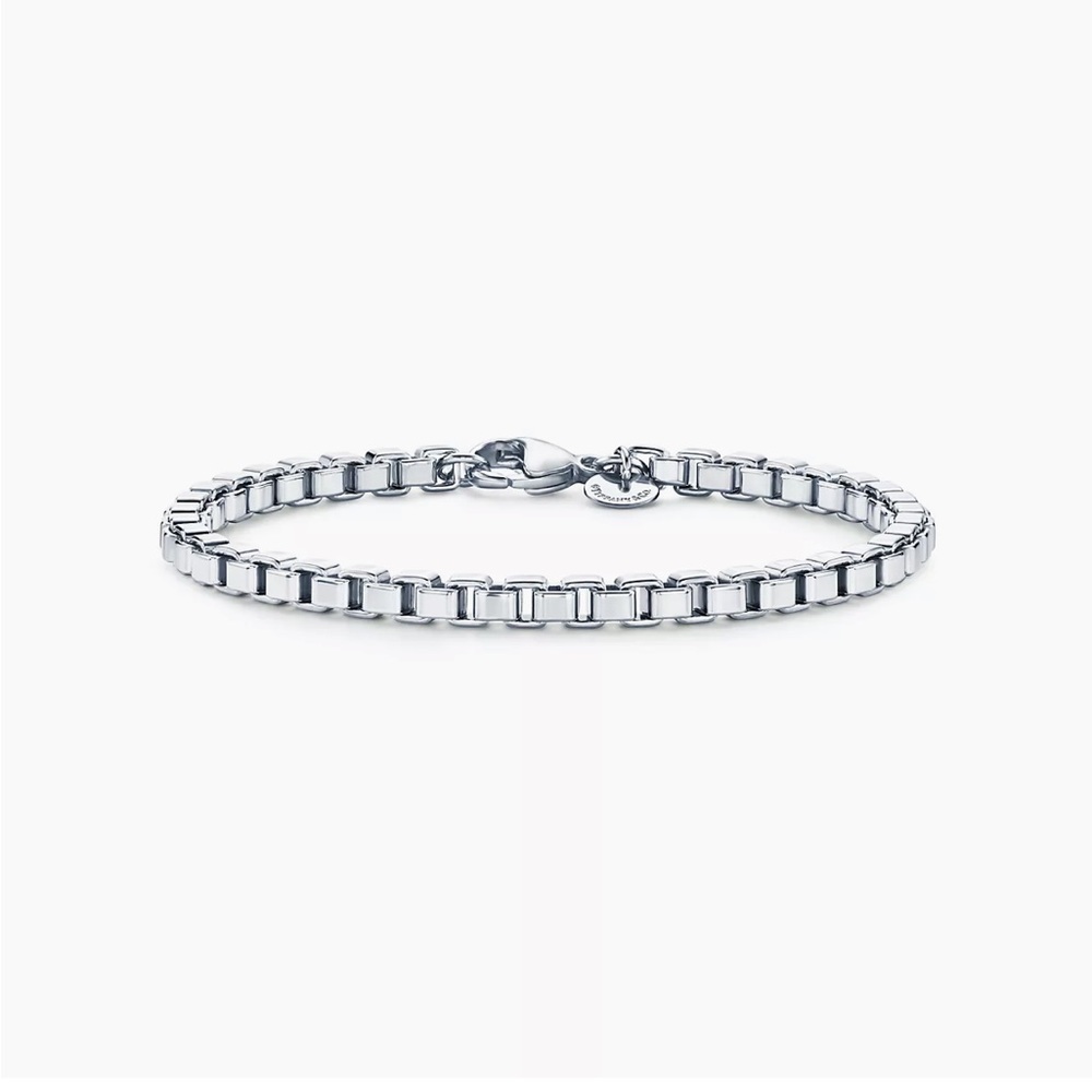 Tiffany sterling silver Venetian link bracelet